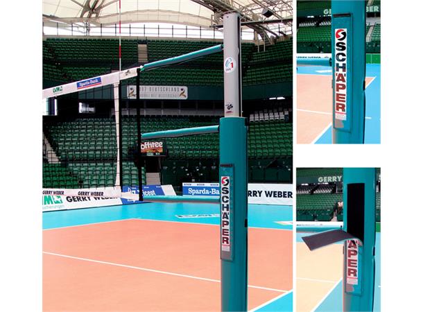 Polstring for volleyballstolper Med patentert reklameplass